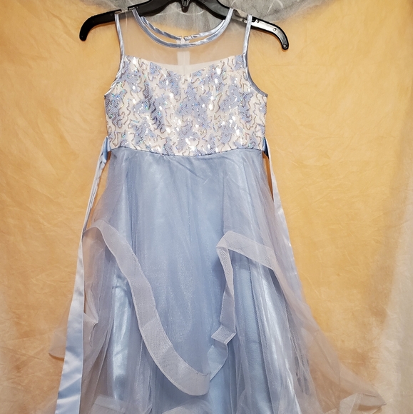 Other - NWT Girls formal baby blue sequin dress sz 7